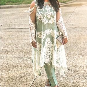 Light green Pakistani dress